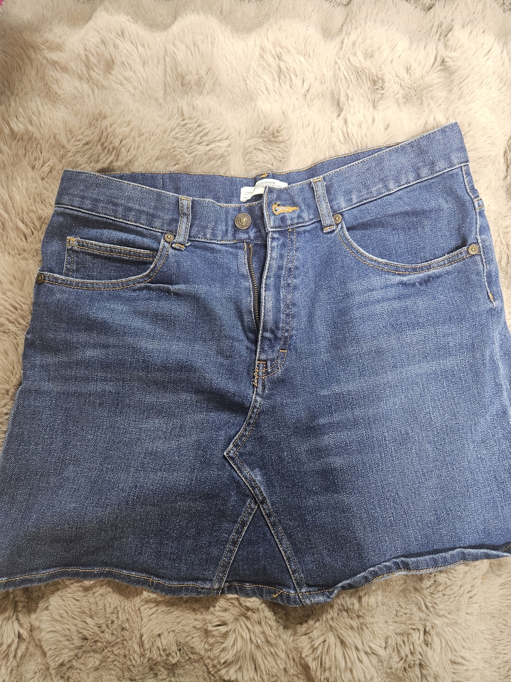 Zara Blue Denim Mini Skirt